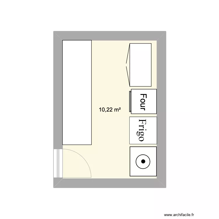 Cuisine projet. Plan de 