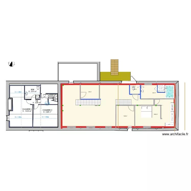 haut réel 2. Plan de 7 et 124 m² haut réel 2. Plan de 7 et 124 m²