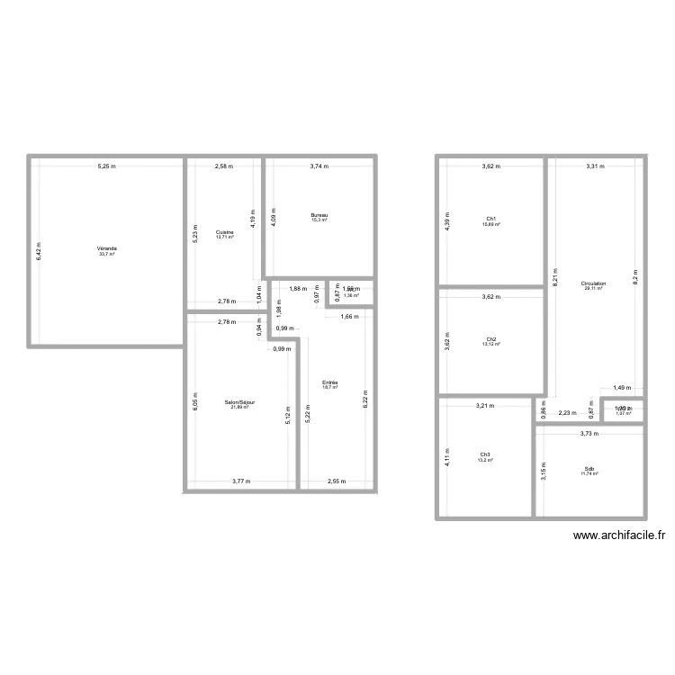 SAUR. Plan de 12 et 189 m² SAUR. Plan de 12 et 189 m²