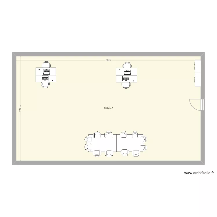 KAPORORAIL. Plan de 1  et 96 m²