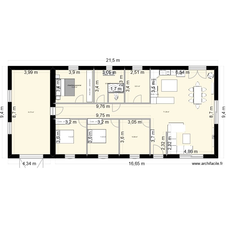 MAISON JESSYY. Plan de 0 pièce et 0 m2 MAISON JESSYY. Plan de 0 pièce et 0 m2