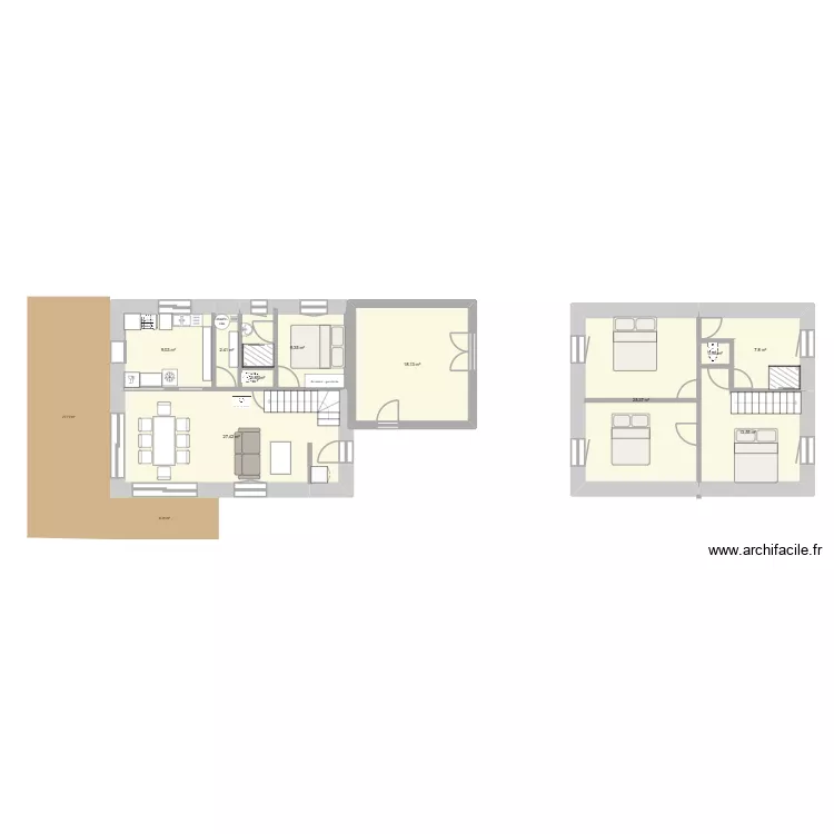 projet saurat 3. Plan de 10 Pièces et 115 m²