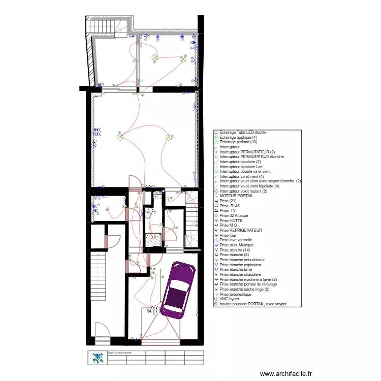 HASAERTS RDC (SELON JULIEN ET DANIEL) TXT. Plan de 6  et 29 m²