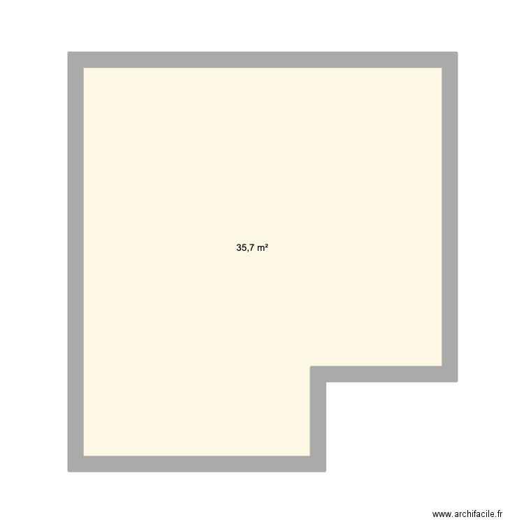 bungalow aldebaran. Plan de 1 pièce et 36 m2