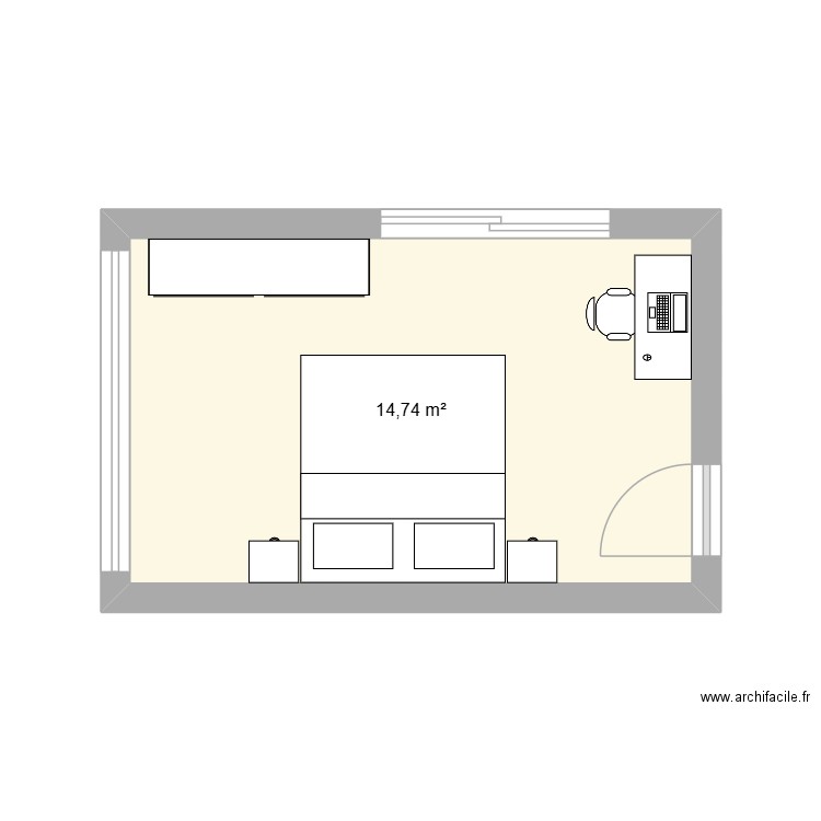 Casa nueva habitacion gde. Plan de 1 pièce et 15 m2