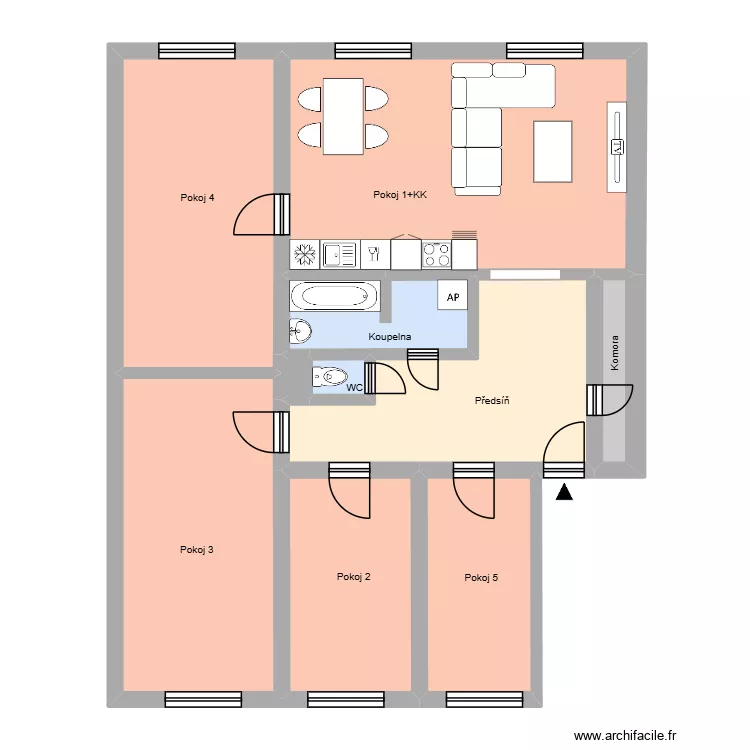 Jana Wericha 444, byt 3. Plan de 14 et 226 m² Jana Wericha 444, byt 3. Plan de 14 et 226 m²