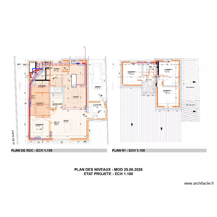 IMPLANTATION RADIA. Plan de 
