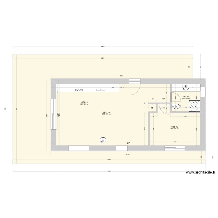 plan location bureau Valbonne. Plan de 6 pièces et 166 m2