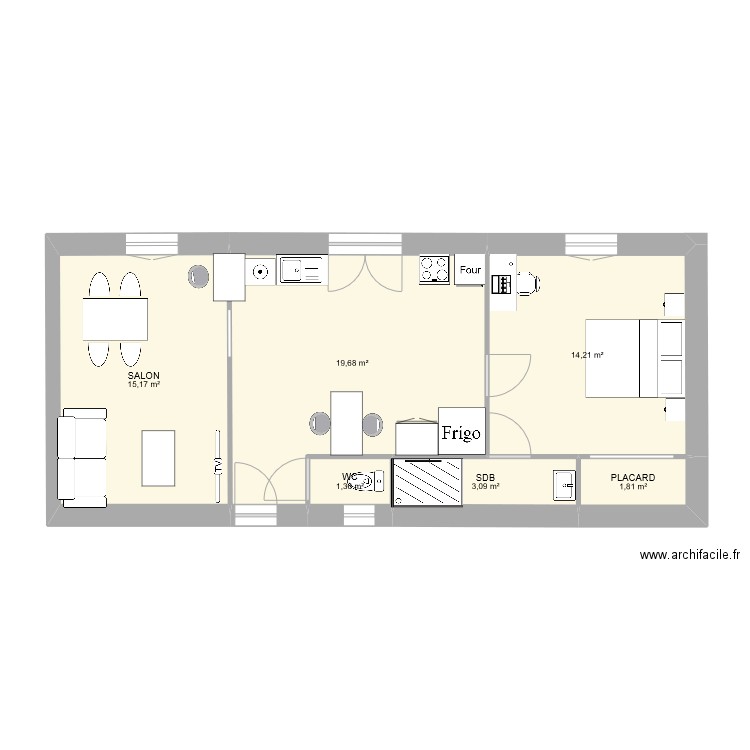 2TNE cocq nolan. Plan de 0 pièce et 0 m2