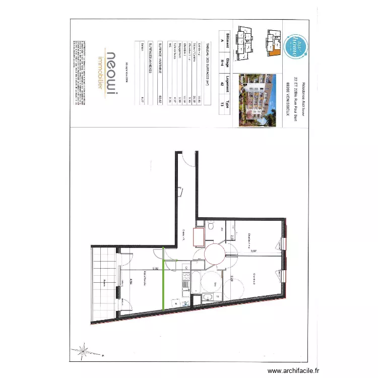 Venissieux village. Plan de Venissieux village. Plan de
