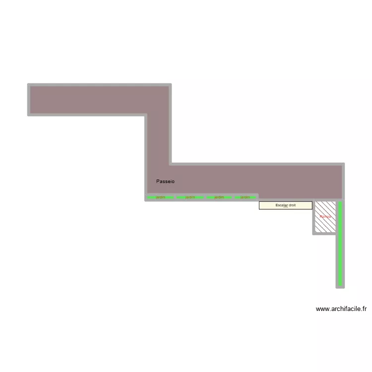 Passeio. Plan de 7 et 15 m² Passeio. Plan de 7 et 15 m²