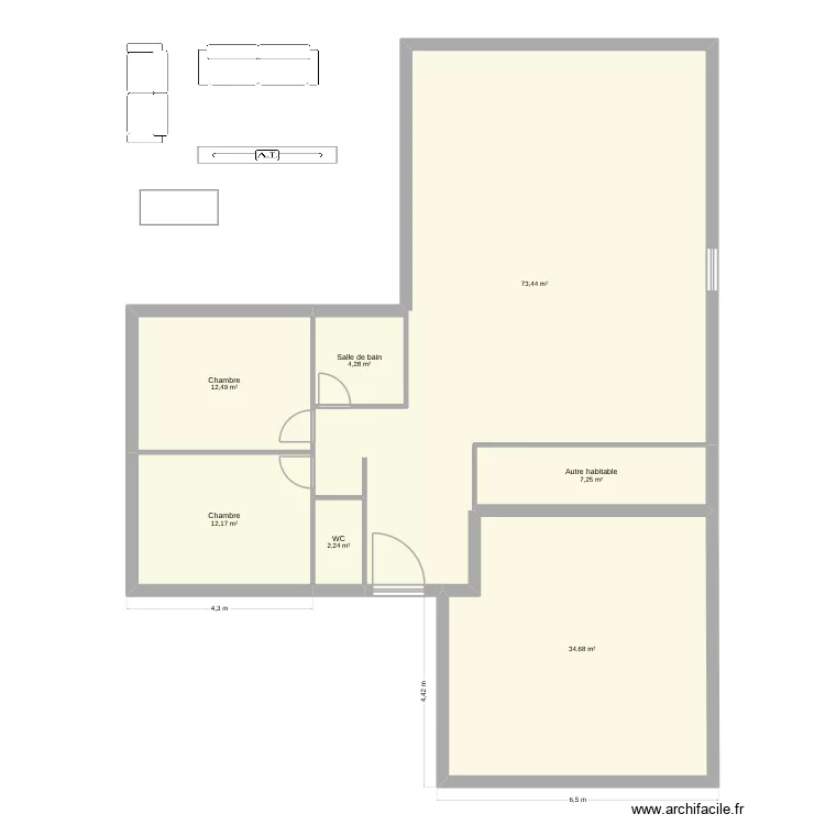 test 2. Plan de 7 et 147 m² test 2. Plan de 7 et 147 m²