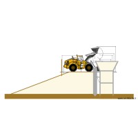 Mur rampe en coupe avec butée 5.4m