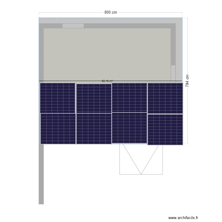 projet solaire avec panneau. Plan de 0 pièce et 0 m2