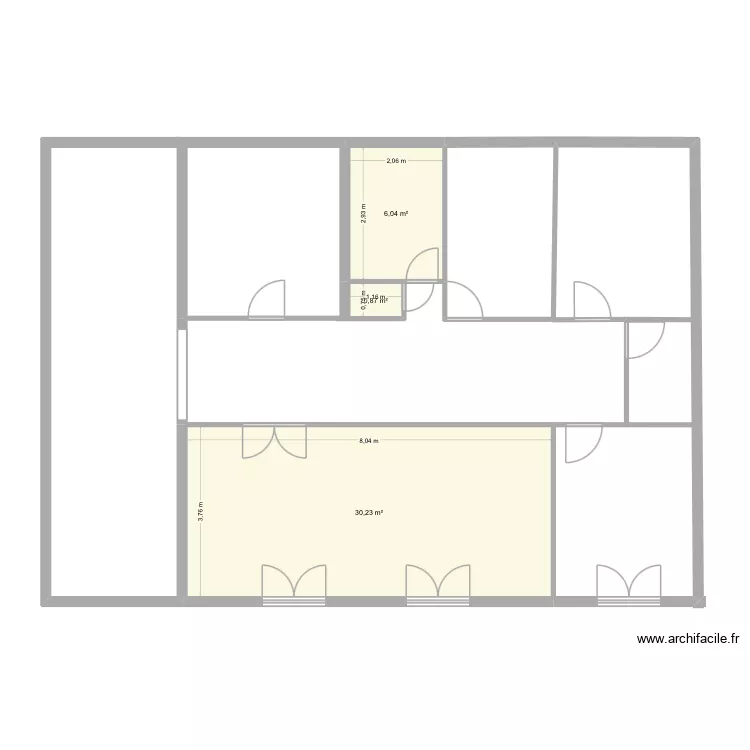 L’orchestre. Plan de 3 et 37 m² L’orchestre. Plan de 3 et 37 m²