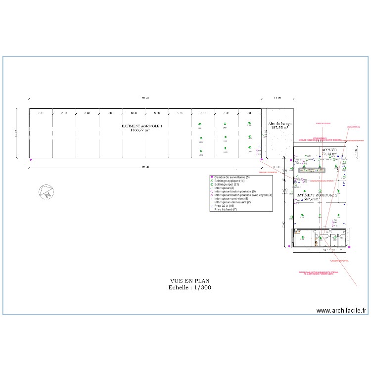 BATIMENT. Plan de 0 pièce et 0 m2