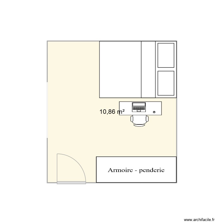 Chambre A. Plan de 0 pièce et 0 m2