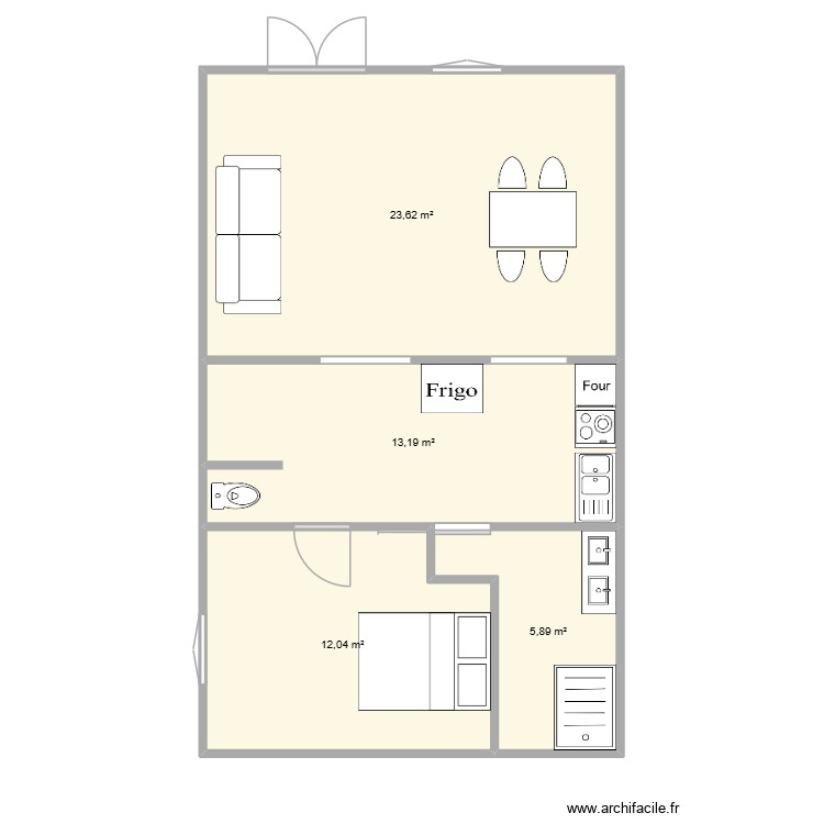 Car&eacute; 21. Plan de 0 pièce et 0 m2