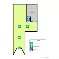 Plan d\'évacuation Barber Shop 74 St-Gervais