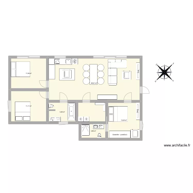 SuperMaison POISSONAIS. Plan de 