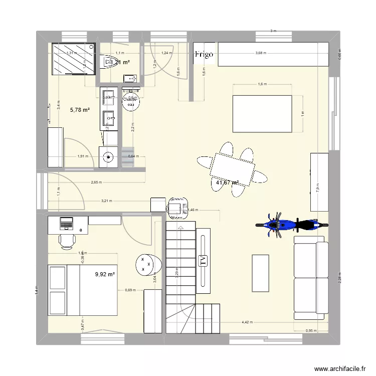 Projet maison. Plan de 
