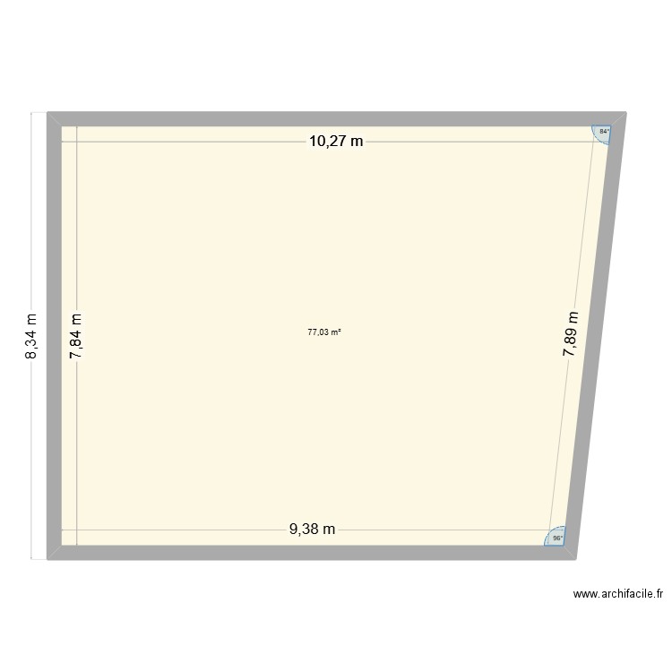 CHAUSSAS ETAGE 1. Plan de 1 pièce et 77 m2