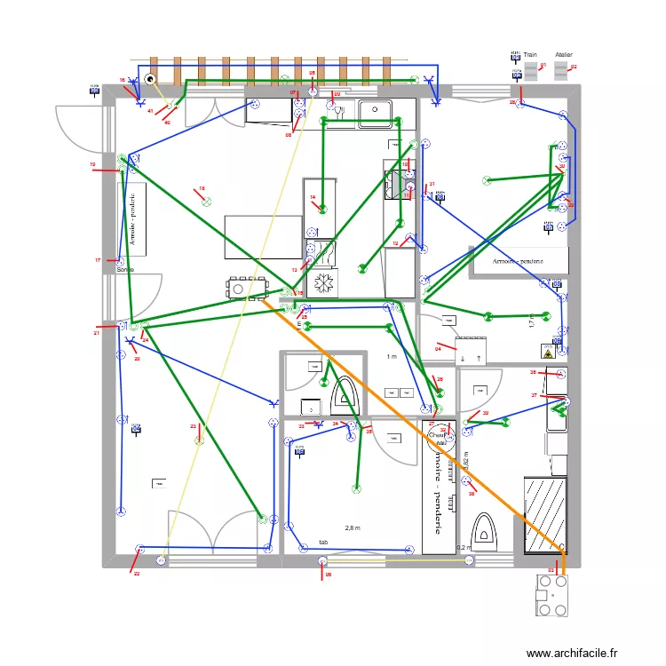 Comp&egrave;re Guilleri 2026 04 08 01 Electricit&eacute;. Plan de 2  et 83 m²