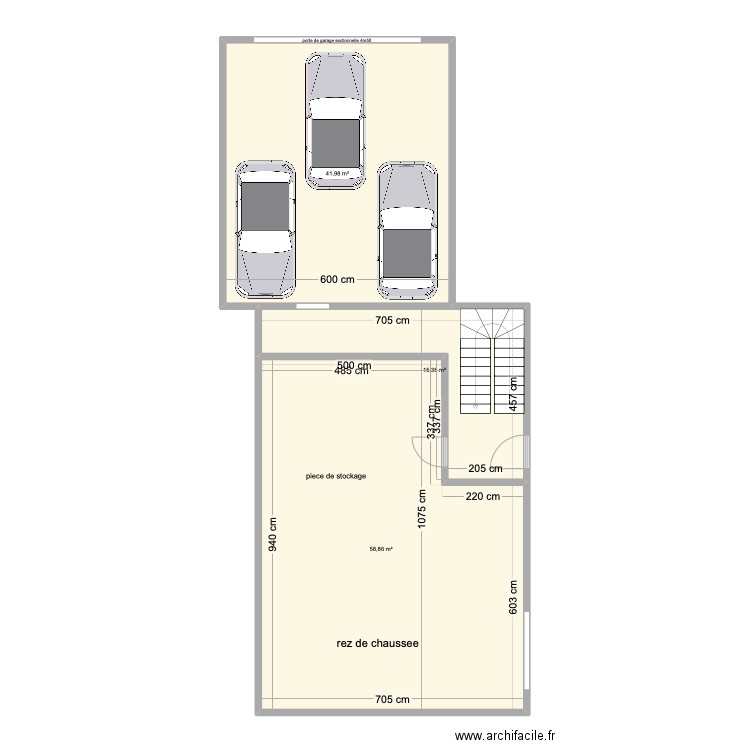 rez de chaussee. Plan de 0 pièce et 0 m2