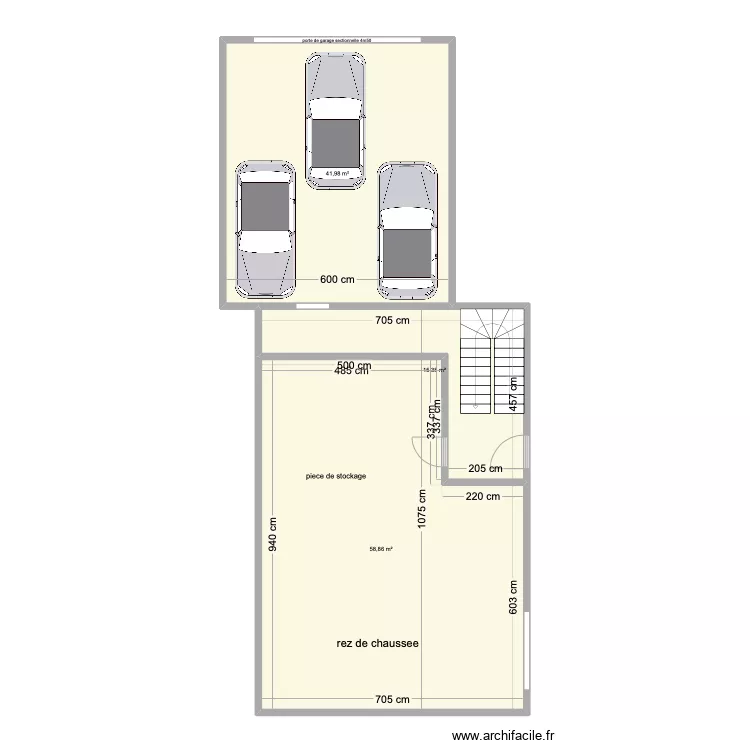 rez de chaussee. Plan de rez de chaussee. Plan de