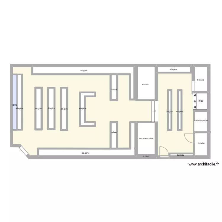 pharmacie. Plan de 21 et 126 m² pharmacie. Plan de 21 et 126 m²