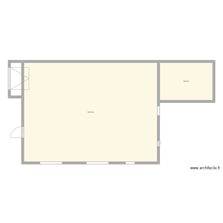 Mague. Plan de 2 pièces et 179 m2