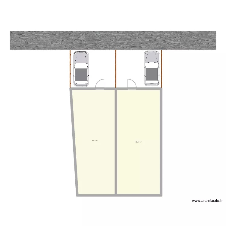 volkan. Plan de 2  et 96 m²