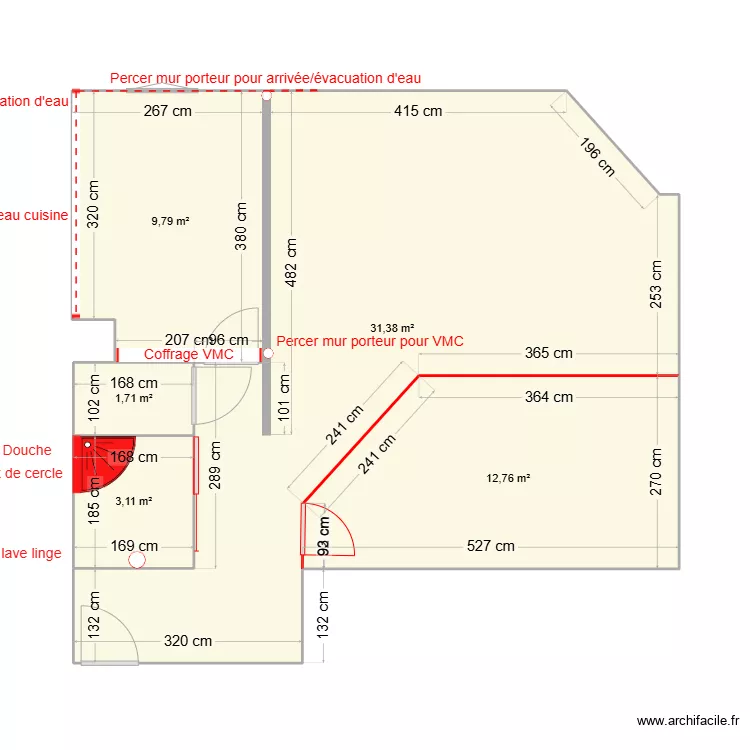 APPART version 1. Plan de 