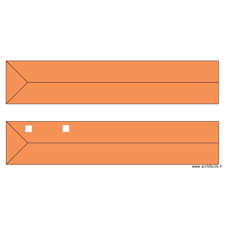 Toit. Plan de 0 pièce et 0 m2