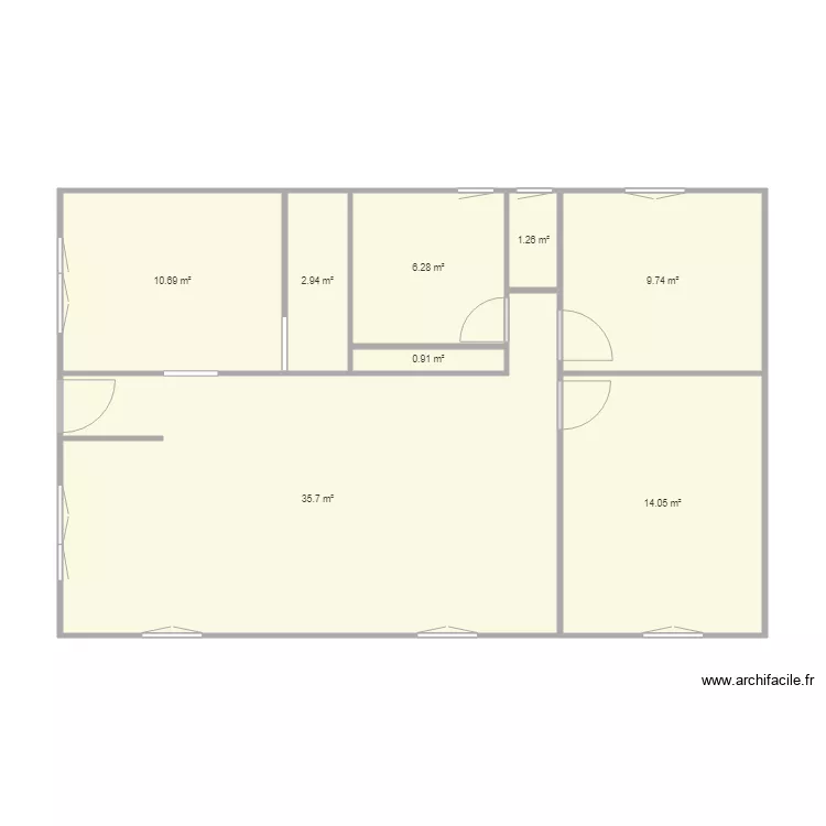 House. Plan de 8 et 82 m² House. Plan de 8 et 82 m²