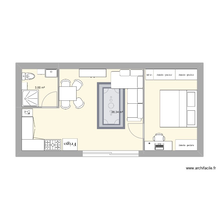 cave. Plan de 0 pièce et 0 m2