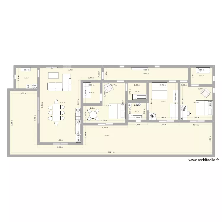 chambre hote plein pied 3. Plan de 