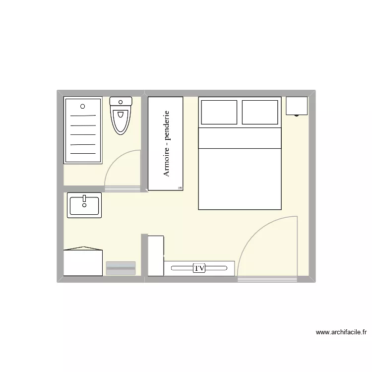 APPART ELIO HAUT. Plan de 2 et 12 m² APPART ELIO HAUT. Plan de 2 et 12 m²