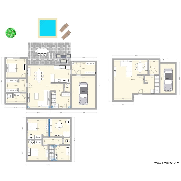 IDEE AOUT 2024 V3. Plan de 17 pièces et 254 m2