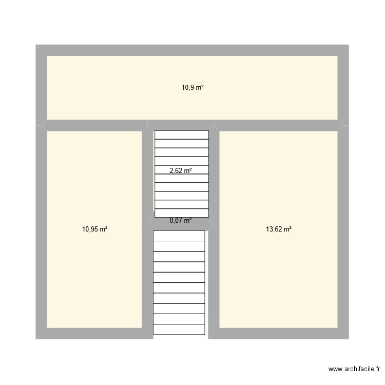 piece 2 de la maison. Plan de 5 pièces et 38 m2