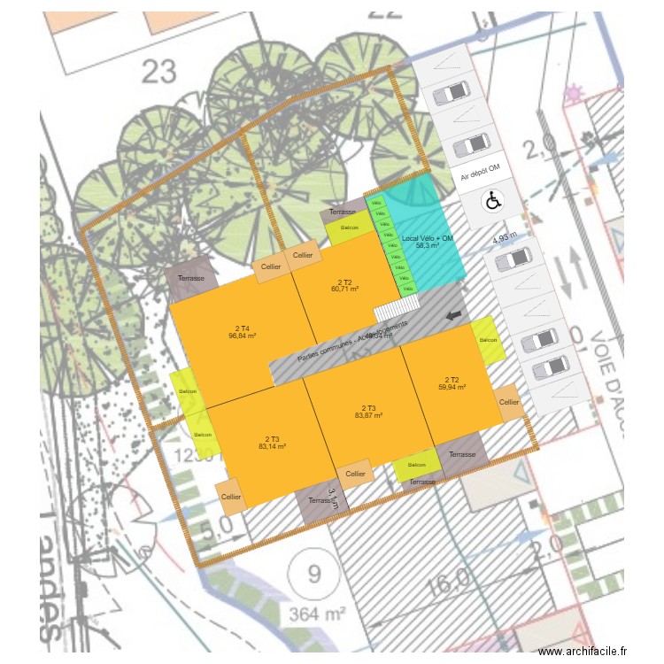 LA CHAIZE LE VICOMTE - 10 LOGEMENTS bis. Plan de 0 pièce et 0 m2