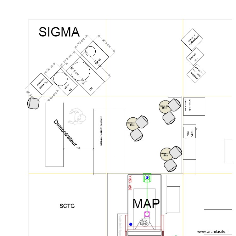 salon. Plan de 0 pièce et 0 m2
