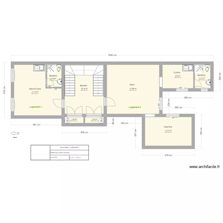 APT - R+1. Plan de 