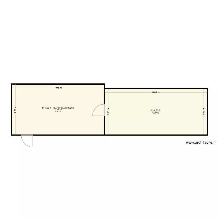 SOFRILOG. Plan de 2  et 70 m²
