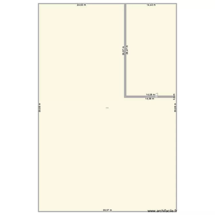 4x6 + terrasse 4x3. Plan de 1  et 2341 m²