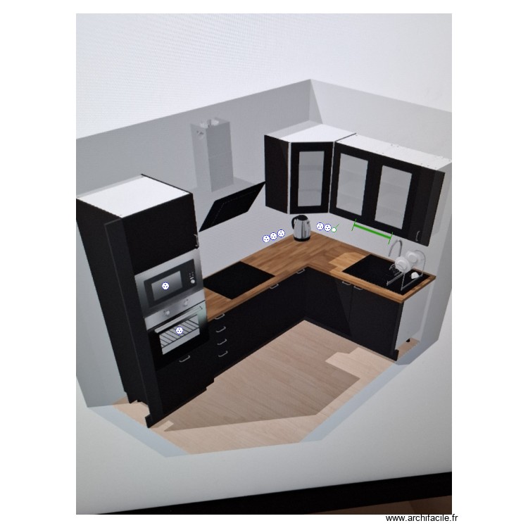 cuisine. Plan de 0 pièce et 0 m2