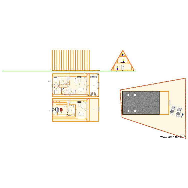 123. Plan de 29 pièces et 1134 m2