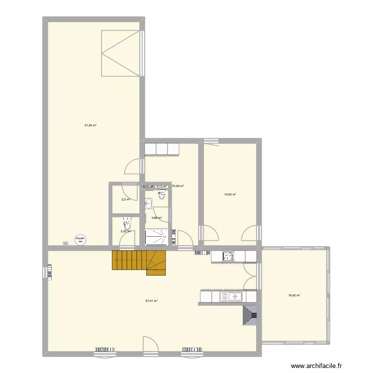 bretagne. Plan de 10  et 159 m²