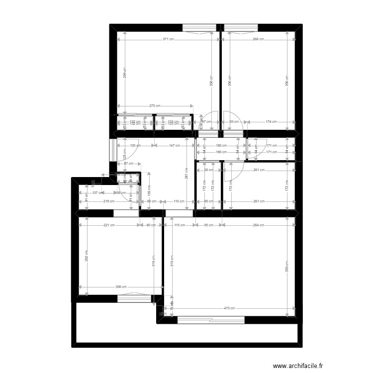 REYMond valence. Plan de 11 pièces et 65 m2