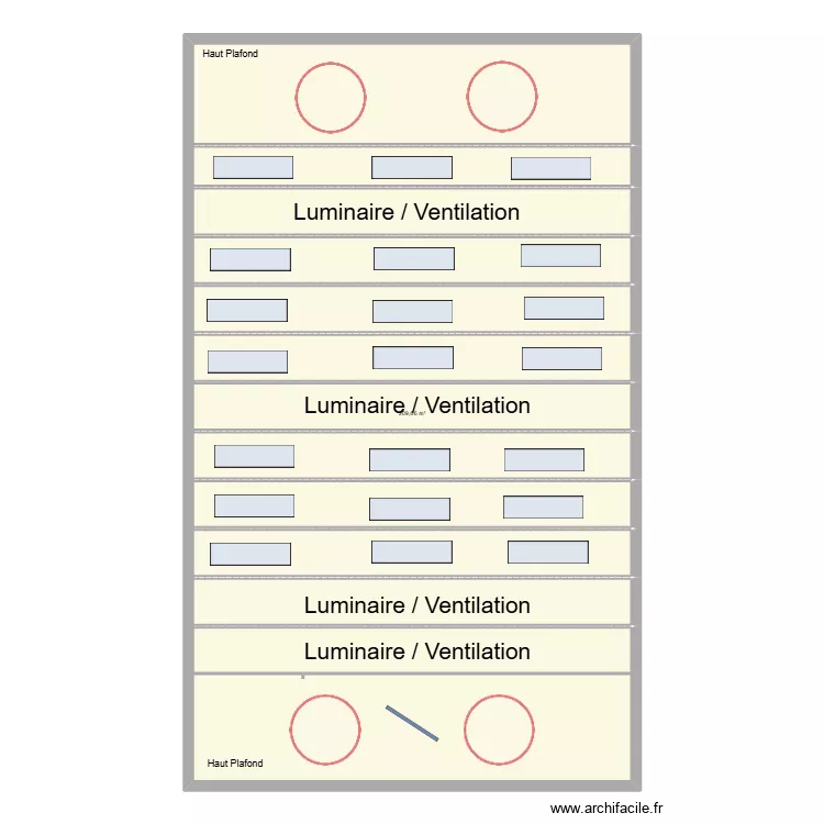 Eurodia REFECTOIRE. Plan de 1  et 210 m²